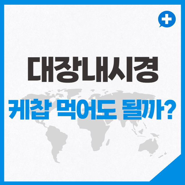 대장내시경 전에 케찹 먹어도 될까?