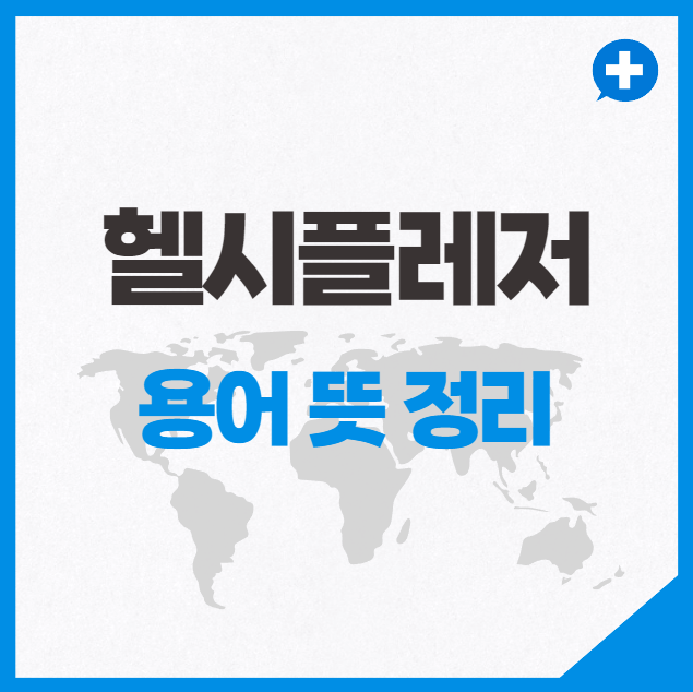 헬시플레저 용어 뜻 정리