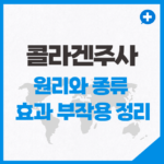 얼굴 콜라겐주사 종류 그리고 효과 부작용 정리