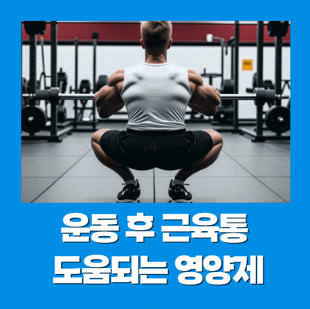 운동 후 근육통에 좋은 영양제