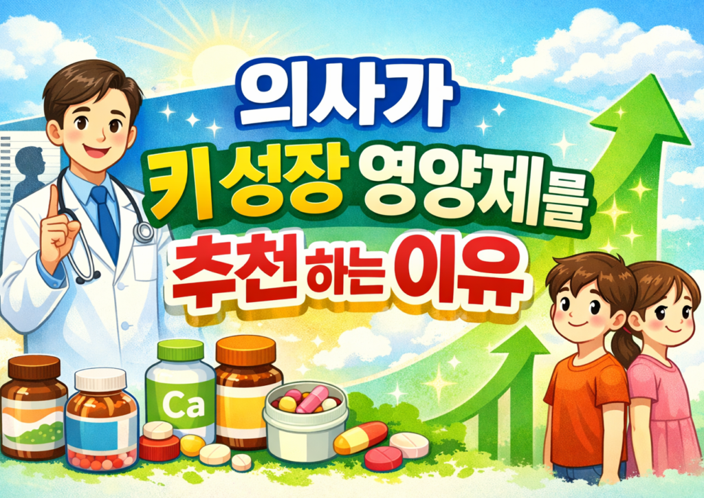 의사가 키 성장 영양제를 추천 하는 이유 